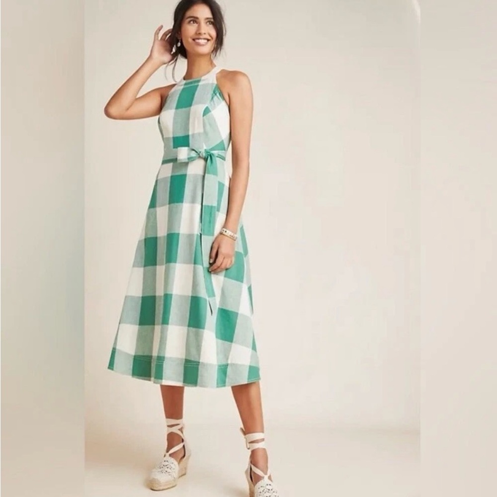Anthropologie Summer Dress - Halter w/ Pockets and Lined